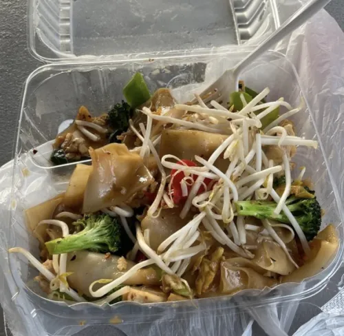 Pad Kee Mao drunken noodles from Esan Thai